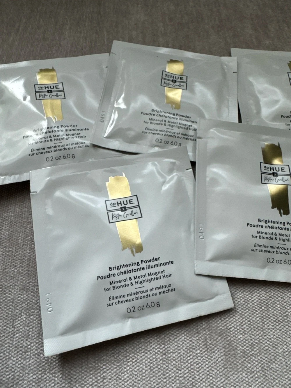 5Pk dp Hue Brightening Powder Treatment 0.2 Oz Mineral Metal Chlorine Remover